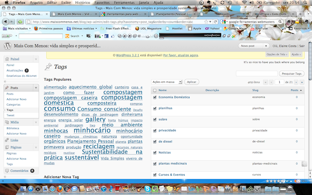 limpeza de tags antes